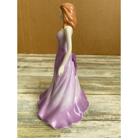 Royal Doulton Figurine HN4971 February Amethyst Gemstones Collection 2006 - Picture 5 of 10